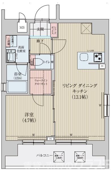 ベラジオレガシー京都河原町Ⅱの間取り