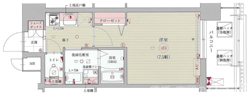 ベラジオ雅び京都西院Ⅱの間取り
