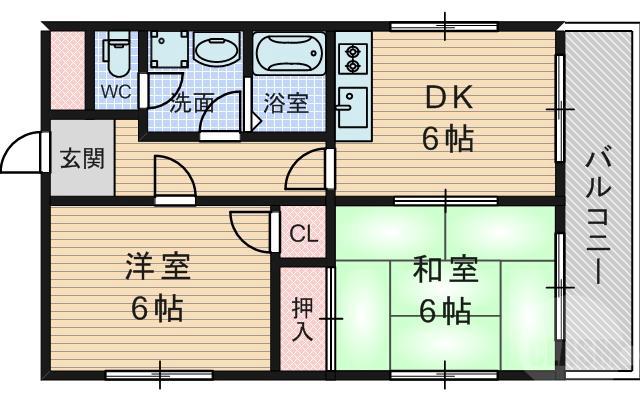 瑞光の完工年月(1983年3月)築の賃貸マンションの間取り