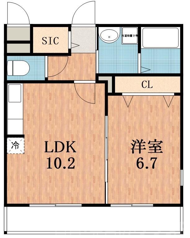 今川の完工年月(2011年12月)築の賃貸アパートの間取り