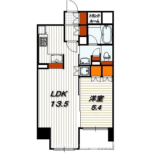 リーガル京都堀川五条通りの間取り