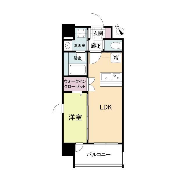 穂波町の完工年月(2026年1月)築の賃貸マンションの間取り