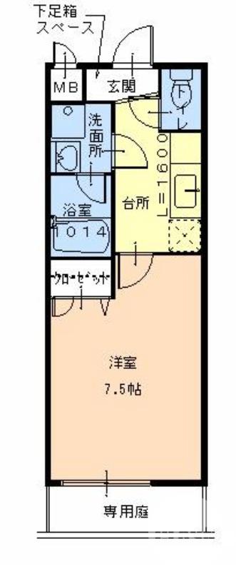鳳西町の完工年月(2008年8月)築の賃貸アパートの間取り