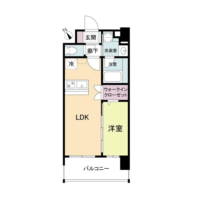 穂波町の完工年月(2026年1月)築の賃貸マンションの間取り