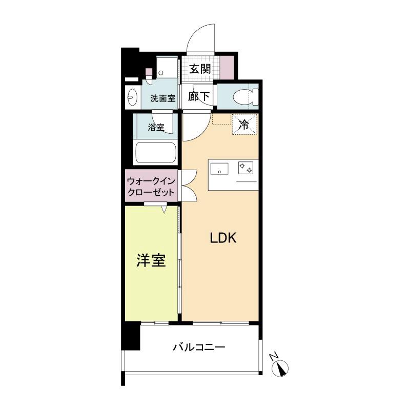 穂波町の完工年月(2026年1月)築の賃貸マンションの間取り