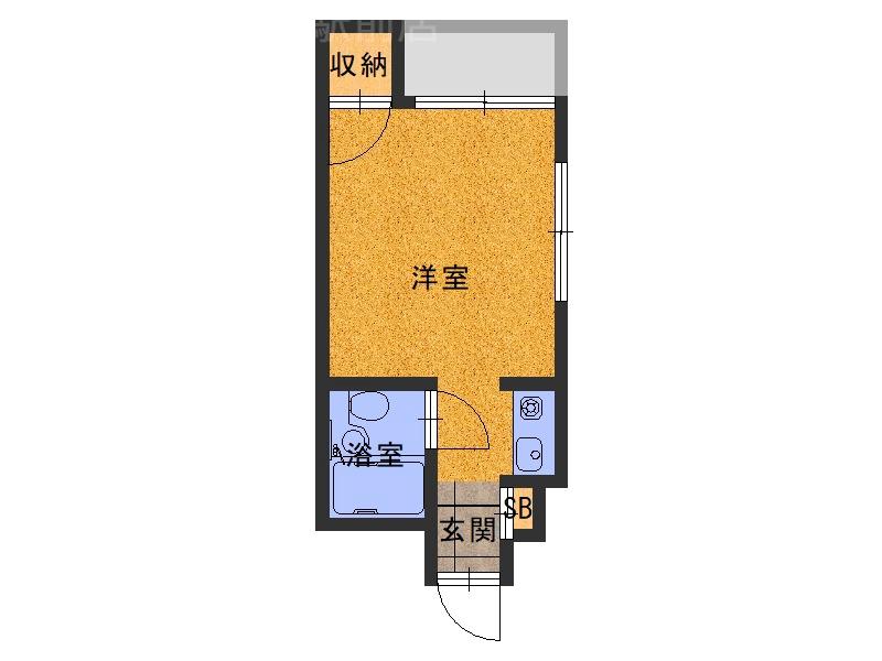 藤田町の完工年月(1989年3月)築の賃貸マンションの間取り