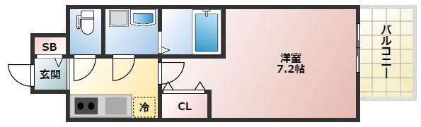 西三国の完工年月(2024年2月)築の賃貸マンションの間取り