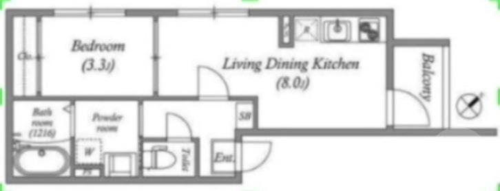 淡路の完工年月(2025年12月)築の賃貸アパートの間取り