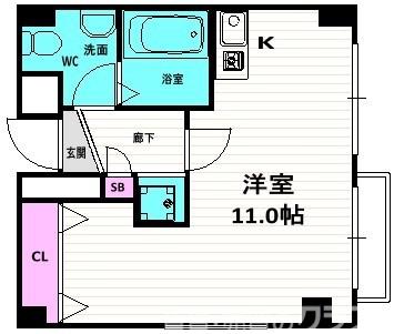 シティロイヤル祇園の間取り