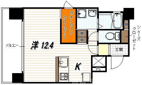 IL ROSSO堀川六角 (イルロッソ堀川六角)の間取り