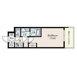 西宮原の完工年月(2017年2月)築の賃貸マンションの間取り