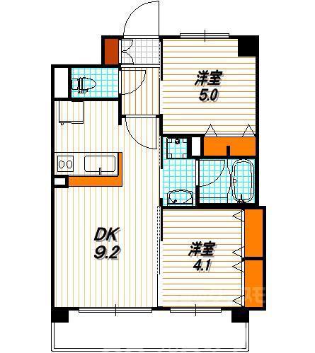 エステムプラザ京都聚楽第雅邸の間取り