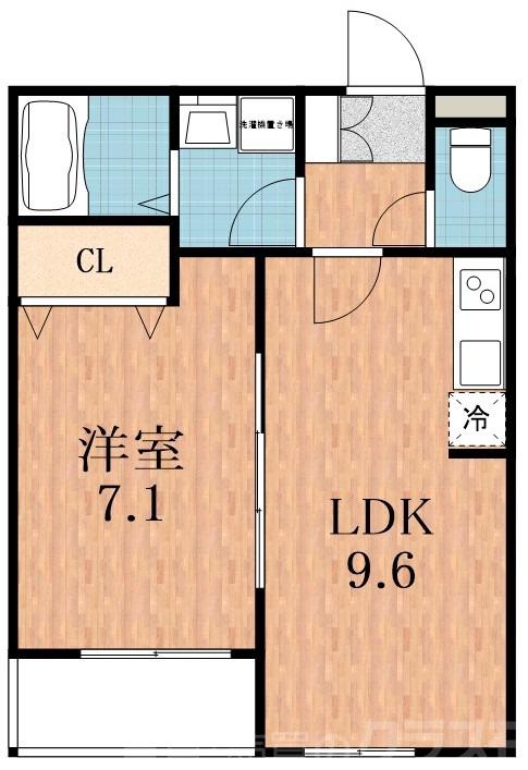 阪南町の完工年月(2025年12月)築の賃貸アパートの間取り