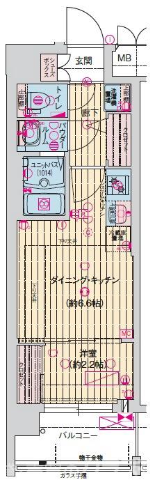 ソルテラス京都西大路郁の間取り