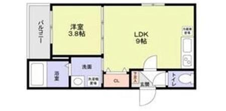 フラッツ六地蔵の間取り