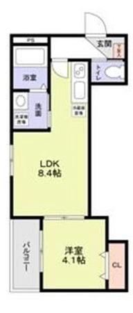 フラッツ六地蔵の間取り