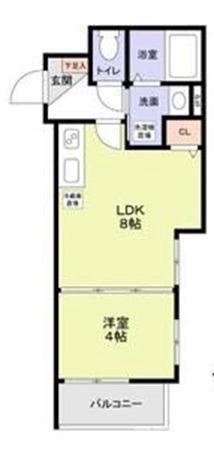 フラッツ六地蔵の間取り