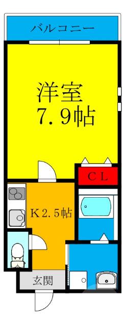 下新庄の完工年月(2021年2月)築の賃貸アパートの間取り