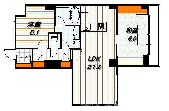グランフォルム京都祇園の間取り