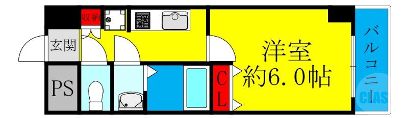 小松の完工年月(1992年3月)築の賃貸マンションの間取り