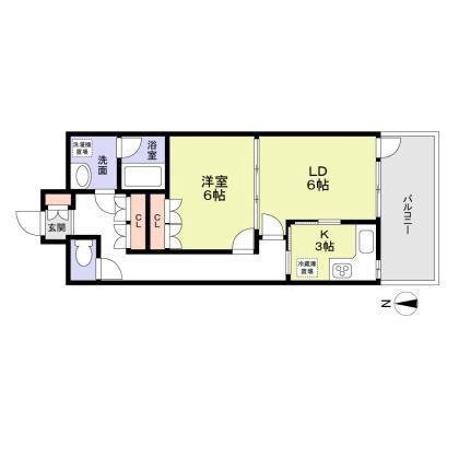 クリヨン岡崎の間取り