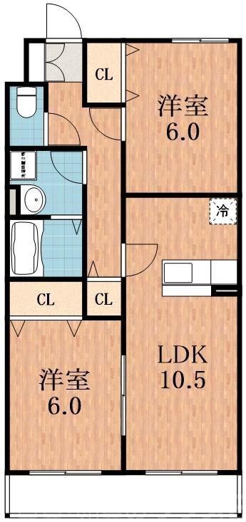 加美東の完工年月(2003年3月)築の賃貸マンションの間取り