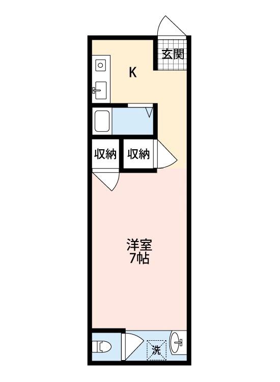 正雀の完工年月(1967年11月)築の賃貸マンションの間取り
