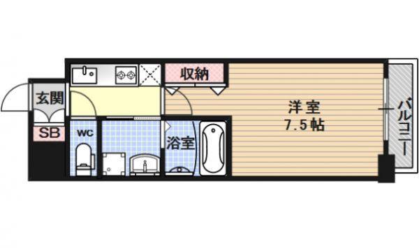 カスタリア京都西大路の間取り