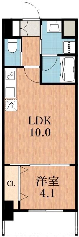 寺田町の完工年月(2023年2月)築の賃貸マンションの間取り