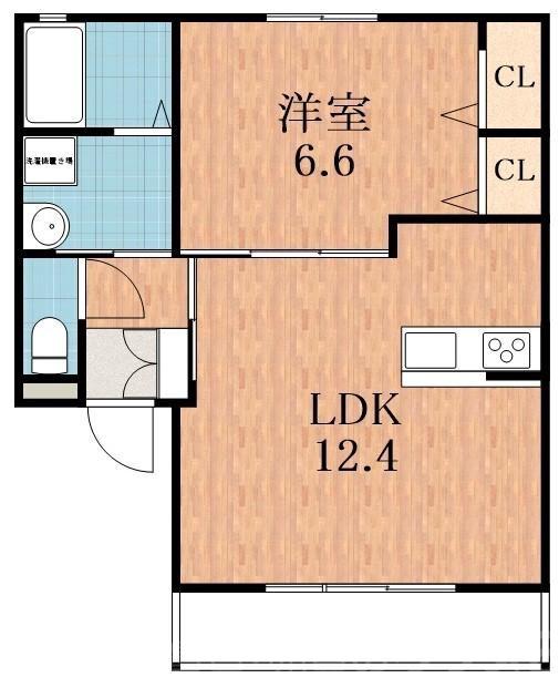 喜連の完工年月(2016年7月)築の賃貸アパートの間取り