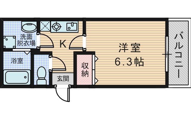 相川の完工年月(2004年12月)築の賃貸マンションの間取り