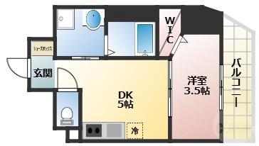 木川西の完工年月(2022年7月)築の賃貸マンションの間取り