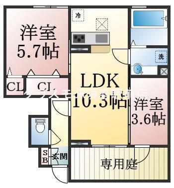 ウィット垂水Ⅱの間取り