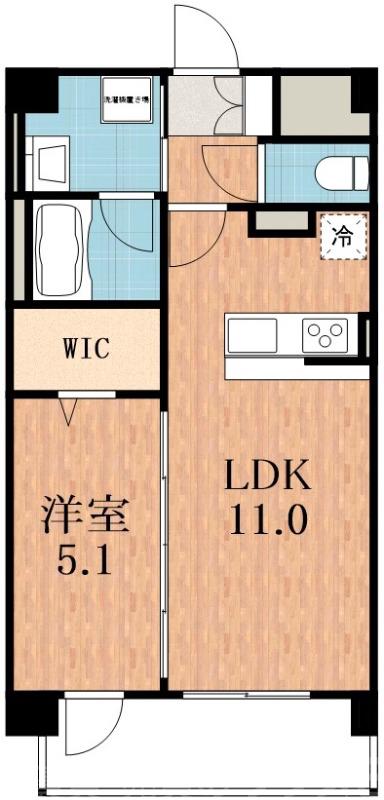 岸里の完工年月(2026年3月)築の賃貸マンションの間取り