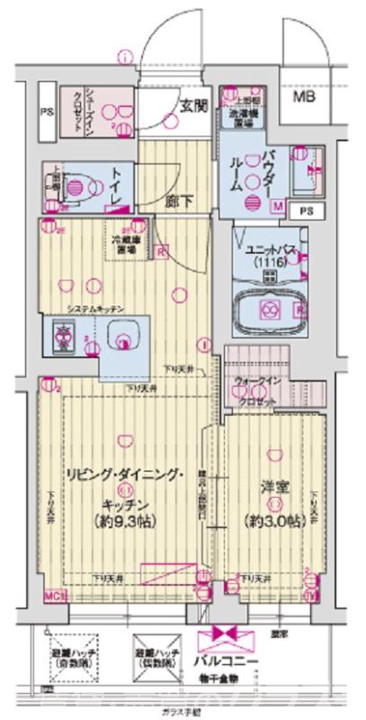 ソルテラス京都東寺HOMAREの間取り