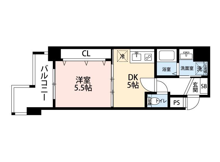 宿院町西の完工年月(2008年5月)築の賃貸マンションの間取り