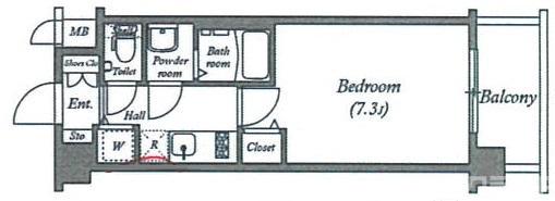 アスヴェル京都壬生WEST(アスヴェル京都壬生ウエスト)の間取り