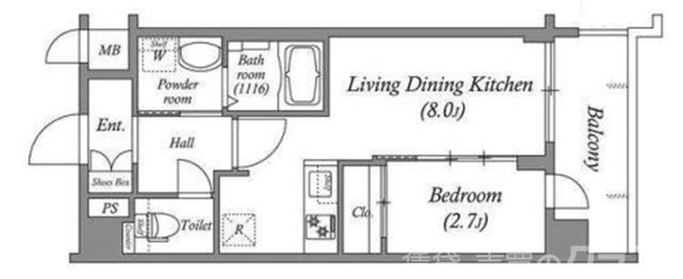アドバンス京都クラッセの間取り