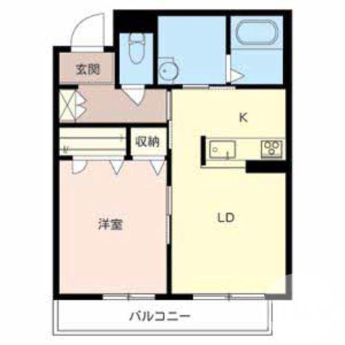 南安井町の完工年月(2016年1月)築の賃貸マンションの間取り