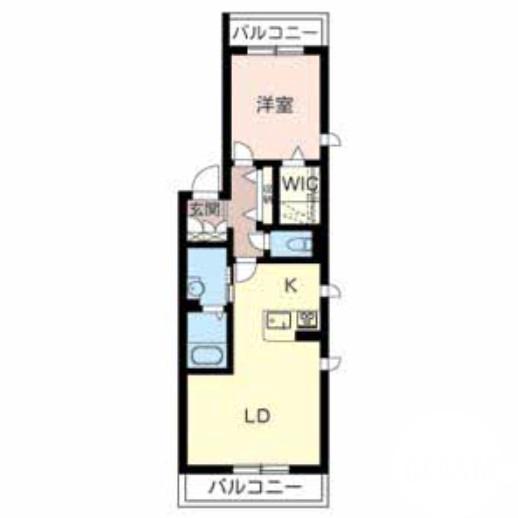 一条通の完工年月(2013年11月)築の賃貸マンションの間取り