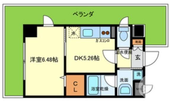 東浅香山町の完工年月(2004年4月)築の賃貸マンションの間取り