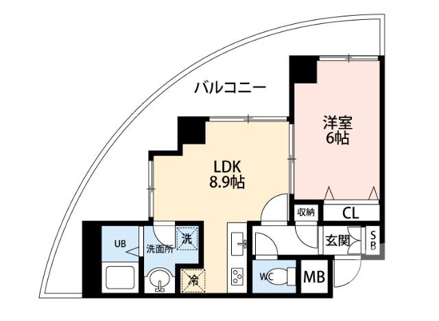 東雲東町の完工年月(2006年3月)築の賃貸マンションの間取り