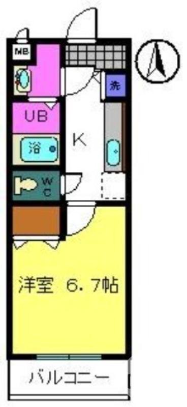 長曽根町の完工年月(2006年9月)築の賃貸マンションの間取り