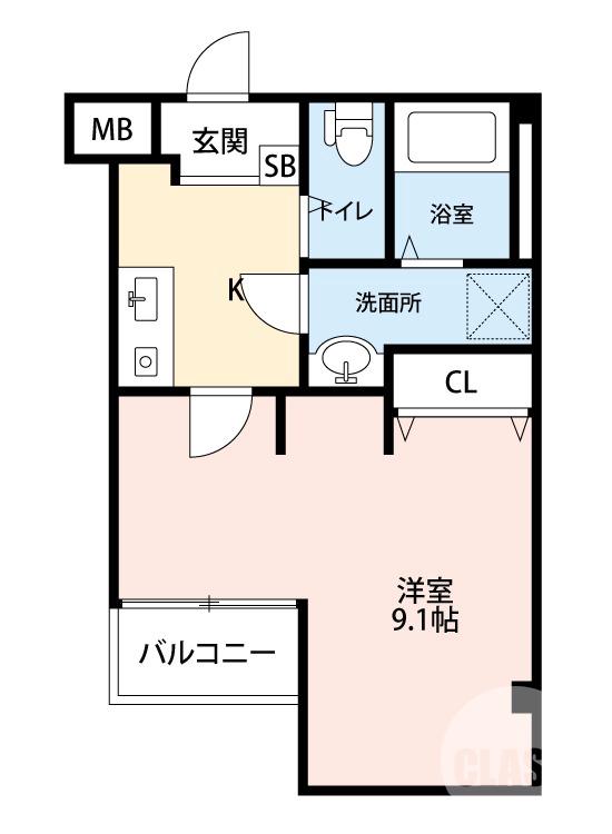 深井沢町の完工年月(2016年8月)築の賃貸マンションの間取り
