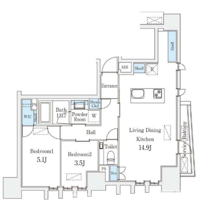 STANDZ京都二条の間取り