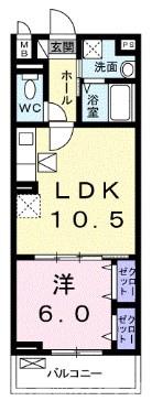 グランツCLKいちご館の間取り