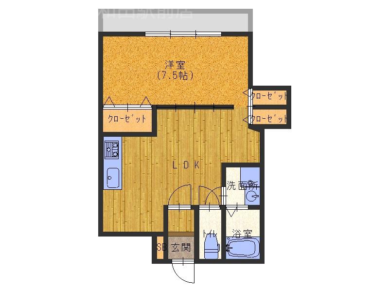 萱島信和町の完工年月(1976年12月)築の賃貸アパートの間取り