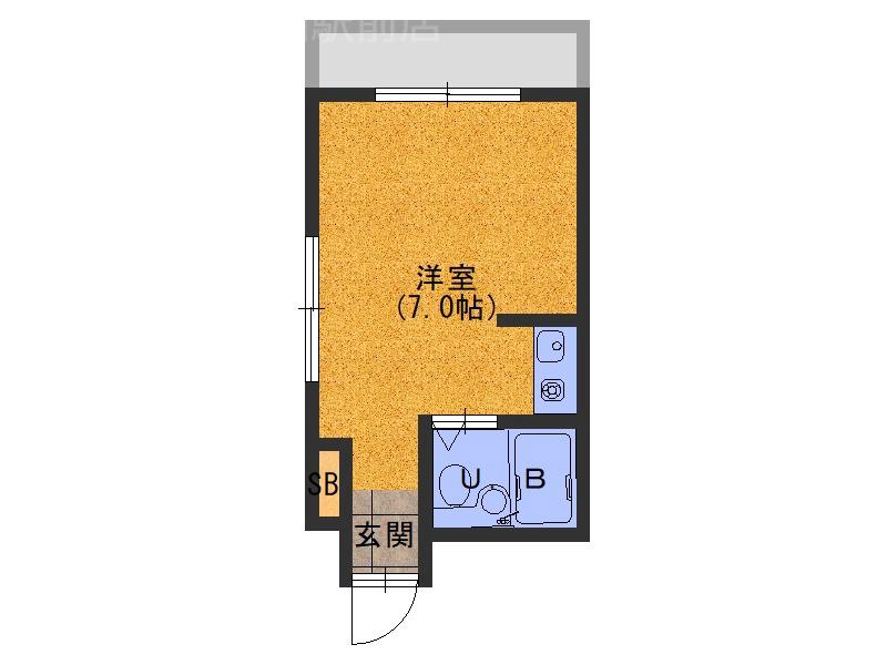萱島南町の完工年月(1987年7月)築の賃貸マンションの間取り