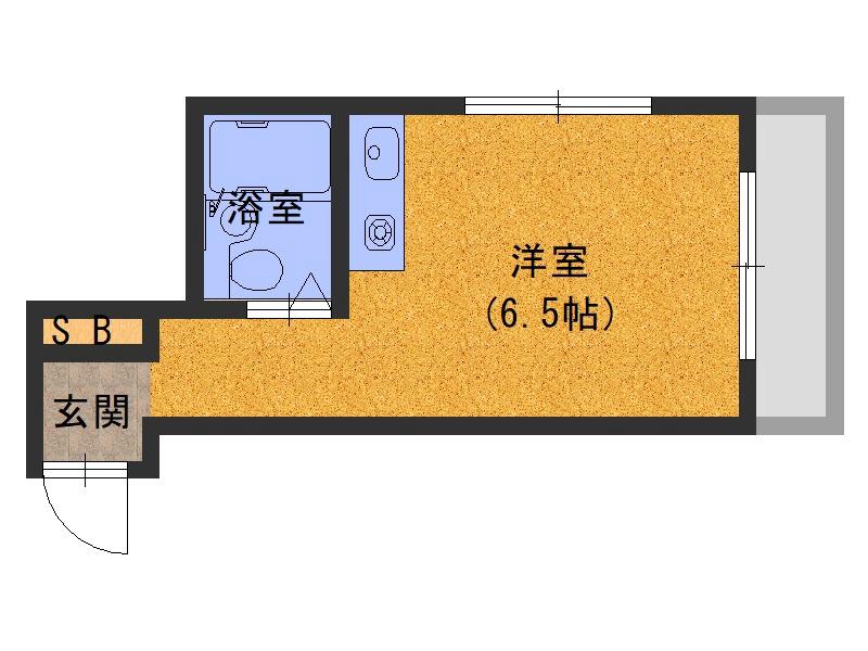 萱島南町の完工年月(1987年3月)築の賃貸マンションの間取り