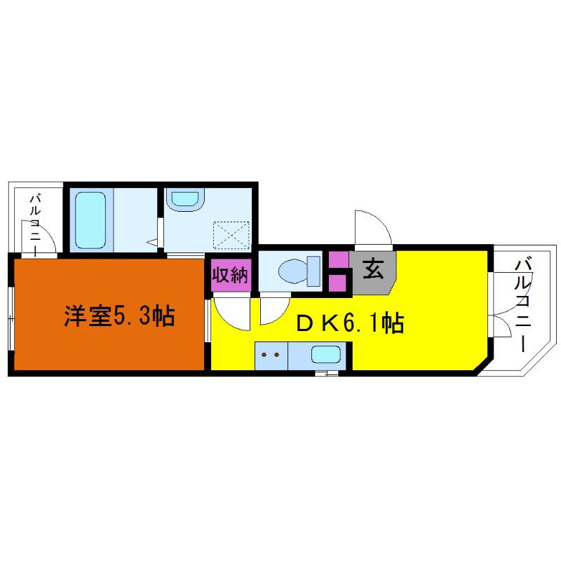 ミックコート東三国の間取り
